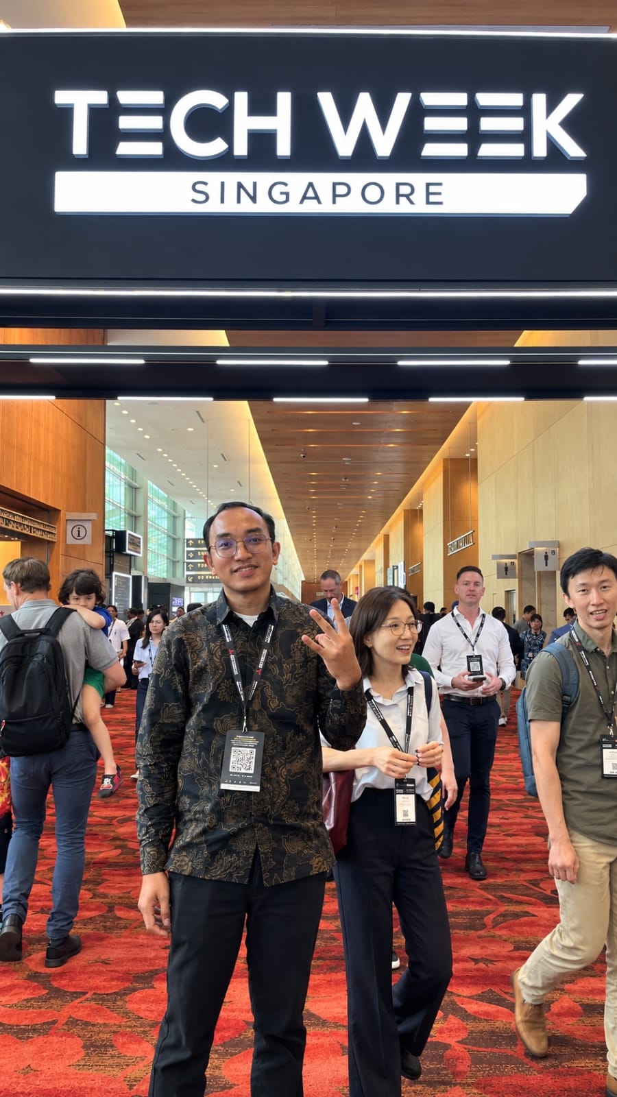 A moment at the Tech Week Singapore.